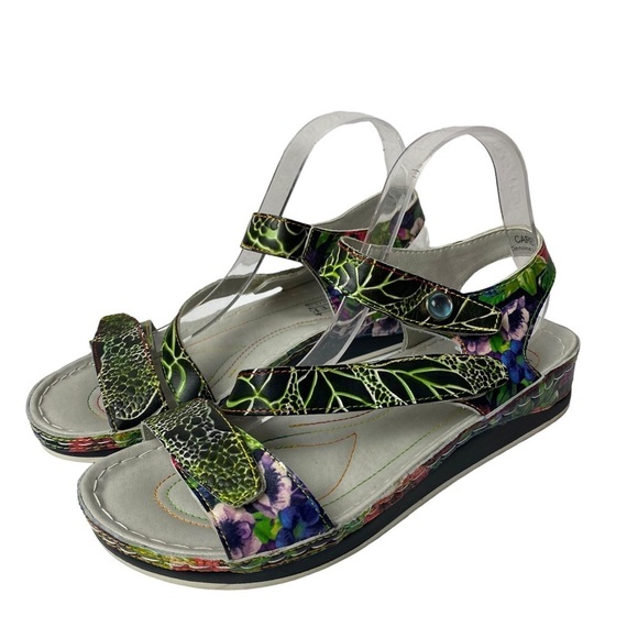 Spring Strep L'Artiste Carena Wedge Sandals size US 8.5 - Picture 4 of 5